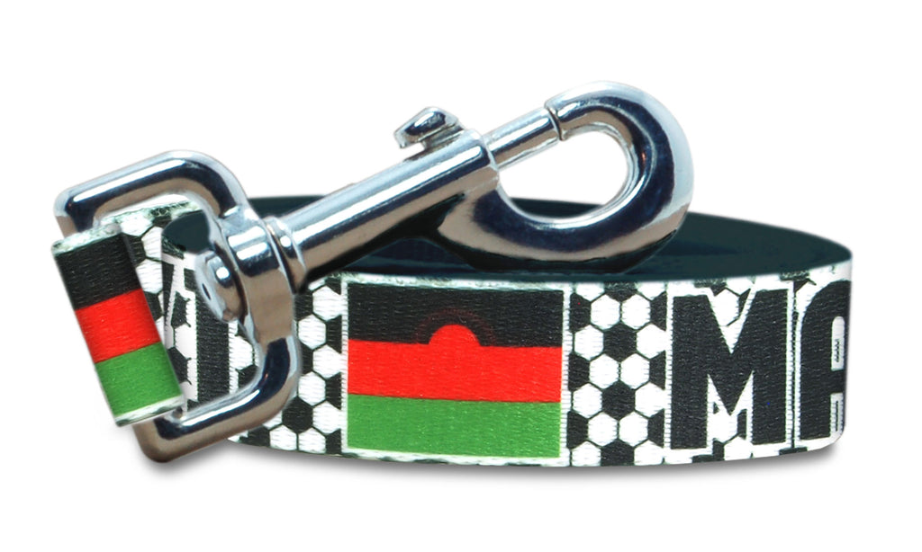 Malawi Dog Leash for Soccer Fans  | 6 or 4 Foot