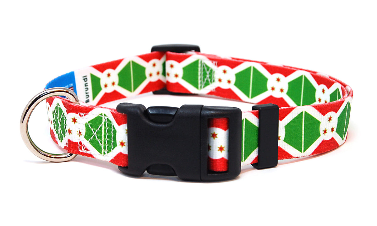 Burundi Dog Collar | Quick Release or Martingale Style | Made in NJ, USA