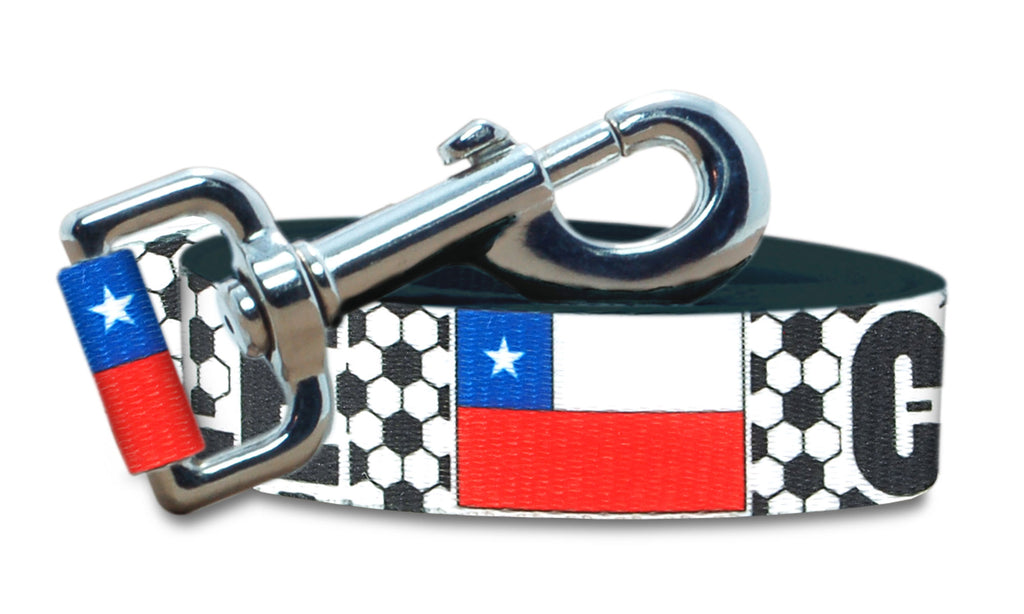 Chile Dog Leash for Soccer Fans  | 6 or 4 Foot