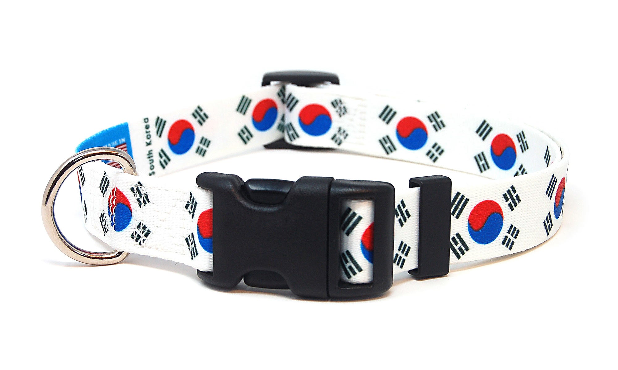 South Korea Dog Collar | Quick Release or Martingale Style | Made in NJ, USA