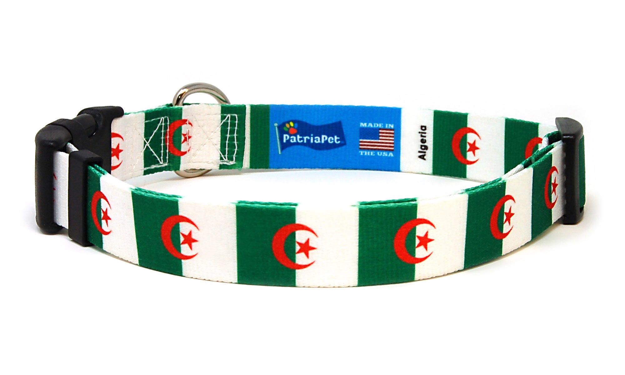 Algeria Dog Collar | Quick Release or Martingale Style | Made in NJ, USA