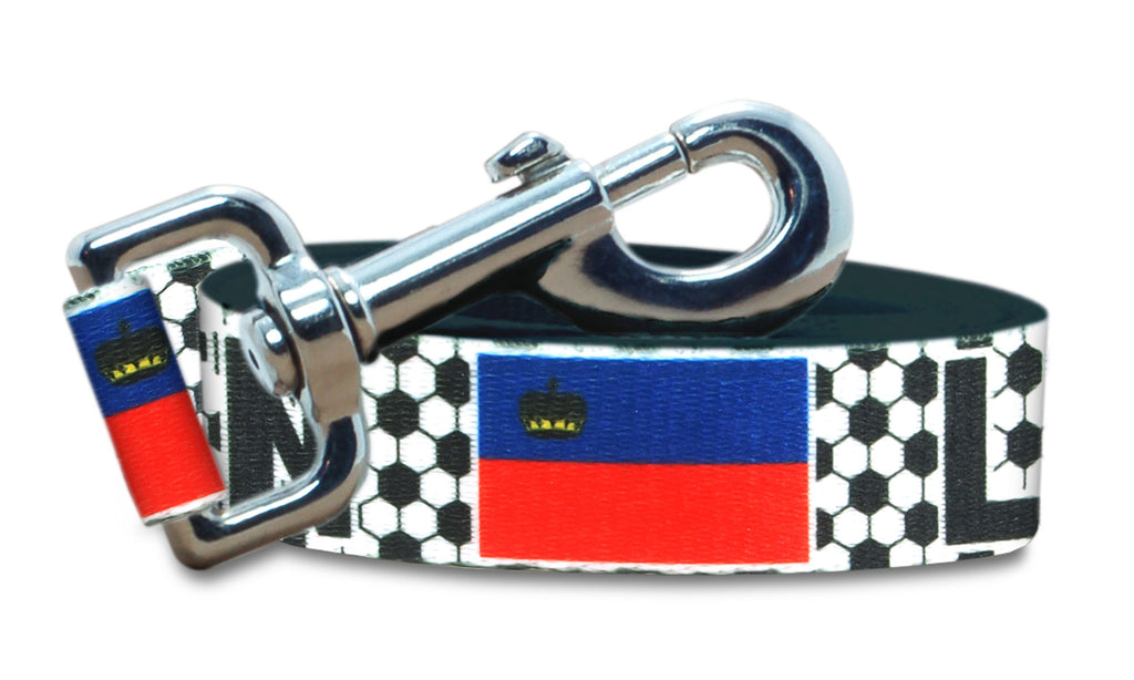 Liechtenstein Dog Leash for Soccer Fans  | 6 or 4 Foot