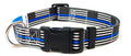 Dog Collar with Thin Blue Line USA Flag