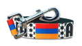 Armenia Dog Leash for Soccer Fans | Black or Pink | 6 or 4 Foot