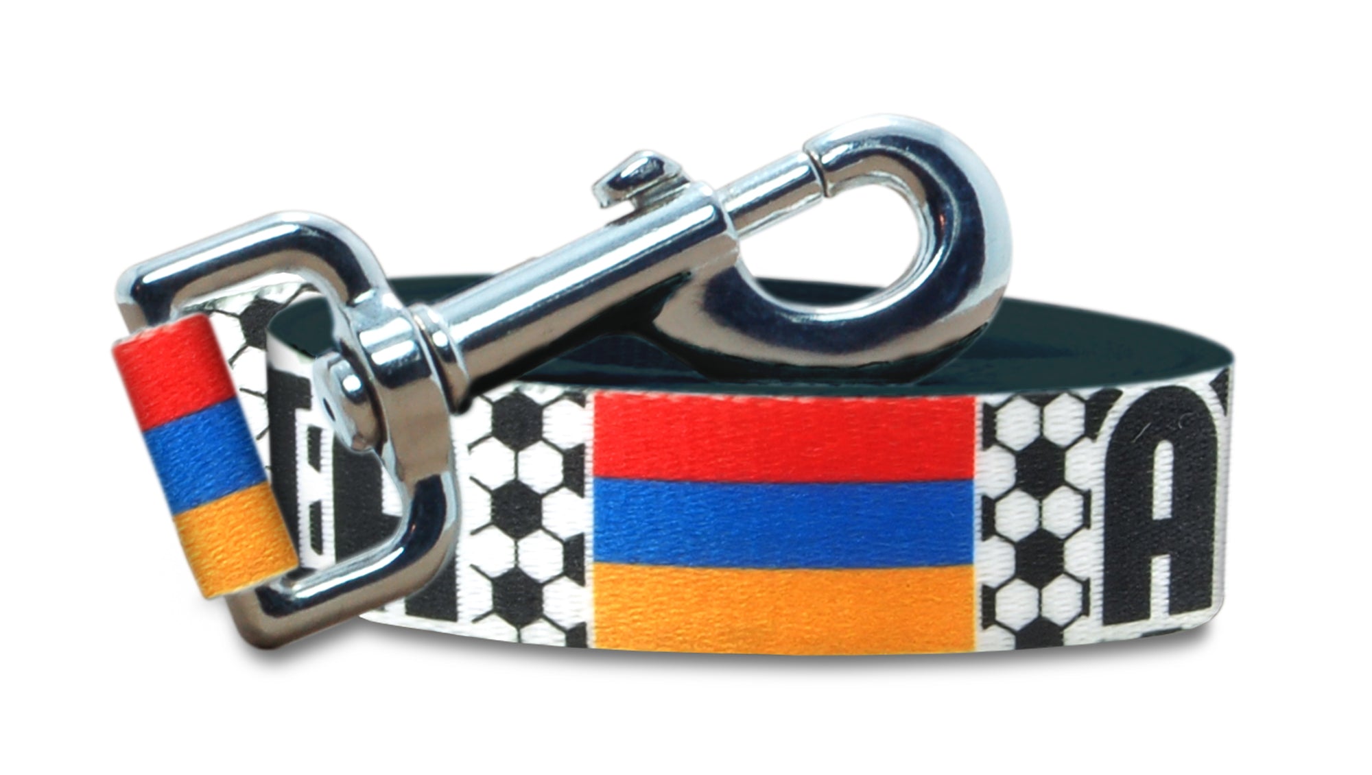 Armenia Dog Leash for Soccer Fans | Black or Pink | 6 or 4 Foot