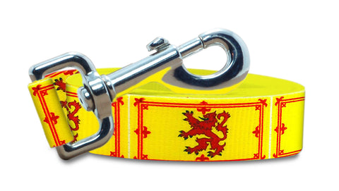 Scottish Royal Banner Dog Leash | 4 Foot and 6 Foot Lengths | Made in USA