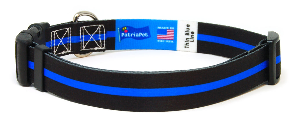 Thin Blue Line Dog Collar