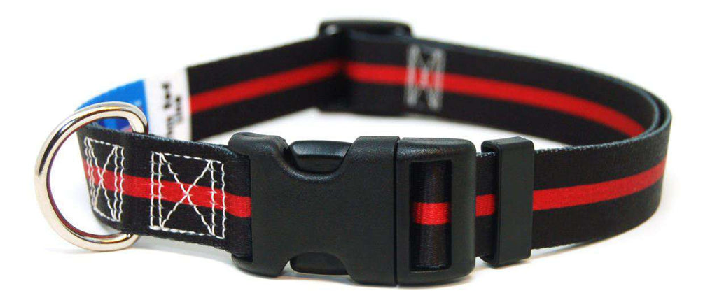 Thin Red Line - Collar & Leash Set