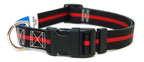 Thin Red Line - Collar & Leash Set