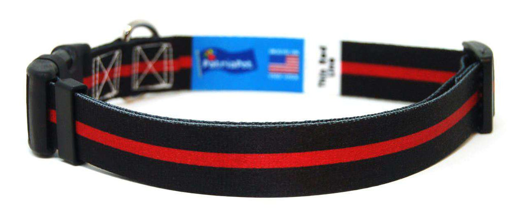 Thin Red Line - Collar & Leash Set