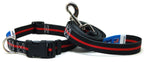 Thin Red Line - Collar & Leash Set