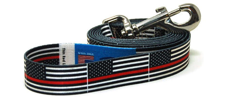 Thin Red Line Flag | Great For National Holidays, Festivals, Parades, Sporting Events, Pride Events | Great For National Holidays, Festivals, Parades, Sporting Events, Pride Events- Leash