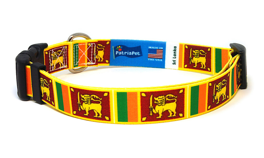 Sri Lanka Dog Collar | Quick Release or Martingale Style