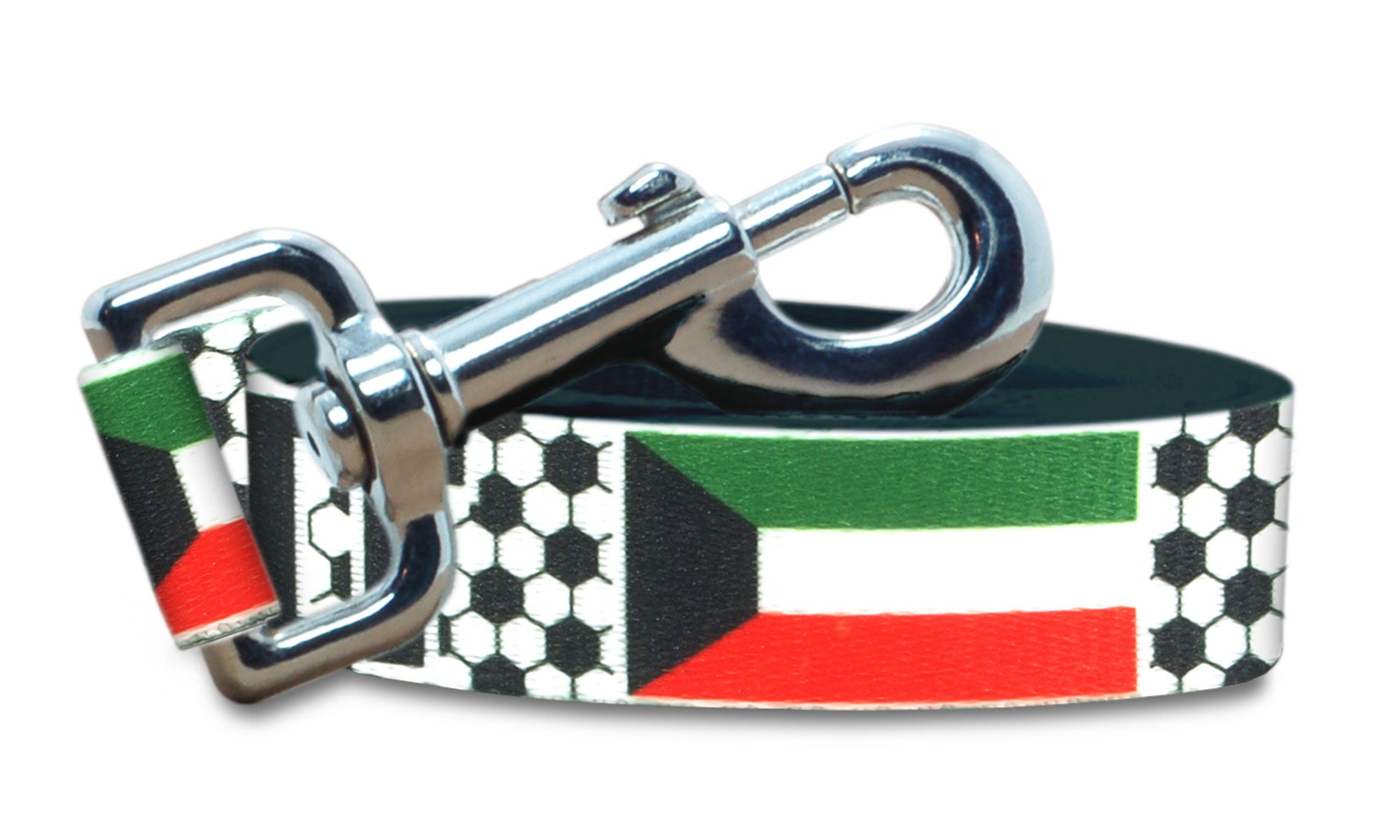 Kuwait Dog Leash for Soccer Fans | Black or Pink | 6 or 4 Foot
