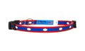 Cat Collar with Laos Flag | Breakaway Safety Buckle