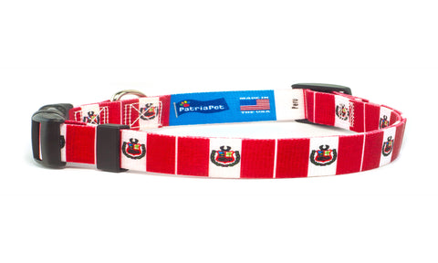 Cat Collar with Peru Flag | Great For National Holidays, Festivals, Parades, Sporting Events, Pride Events