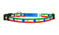 Cat Collar with Equatorial Guinea Flag | Breakaway Safety Buckle
