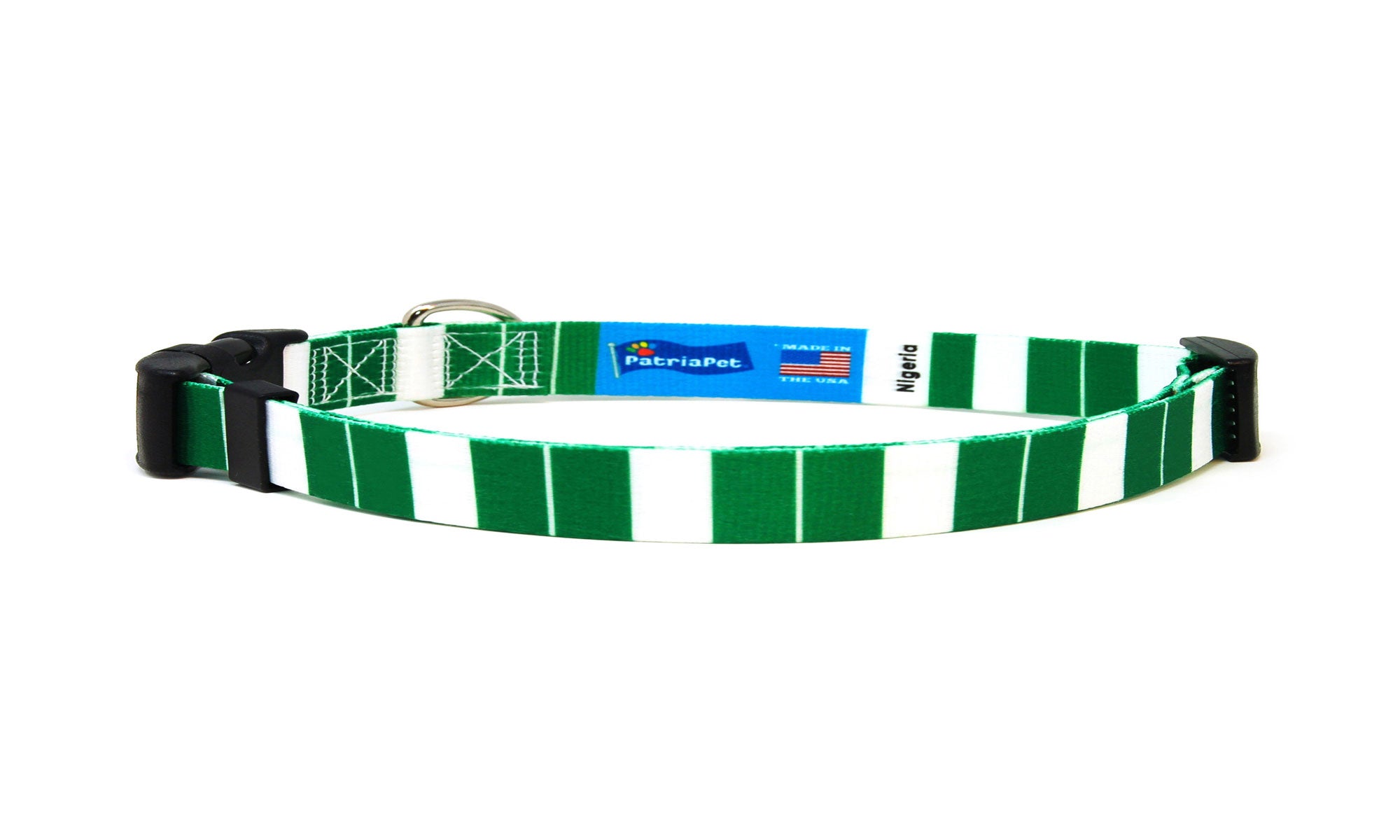 Cat Collar with Nigeria Flag | Great For National Holidays, Festivals, Parades, Sporting Events, Pride Events
