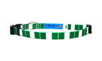 Cat Collar with Nigeria Flag | Breakaway Safety Buckle