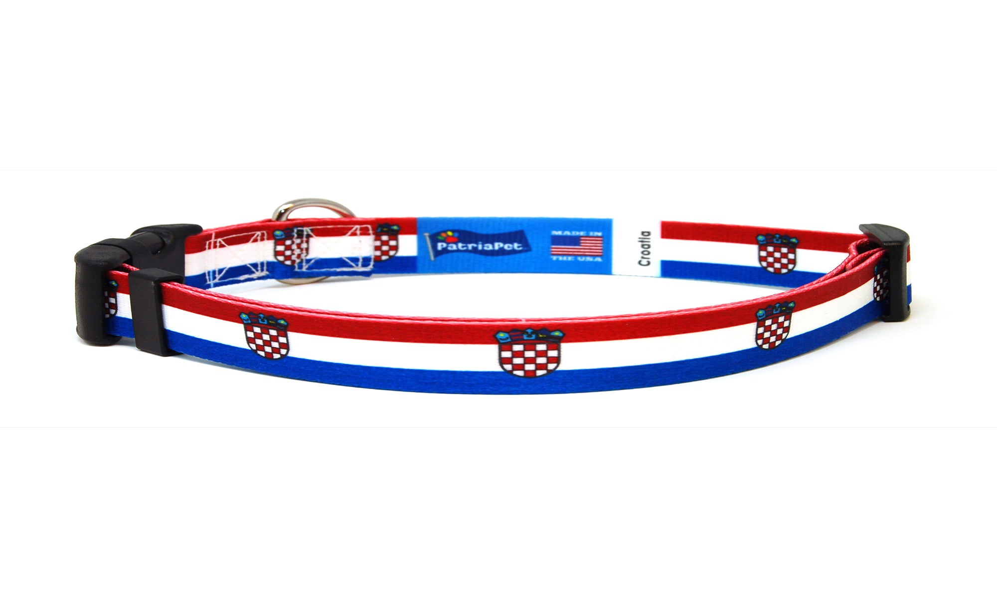 Cat Collar with Croatia Flag | Great For National Holidays, Festivals, Parades, Sporting Events, Pride Events