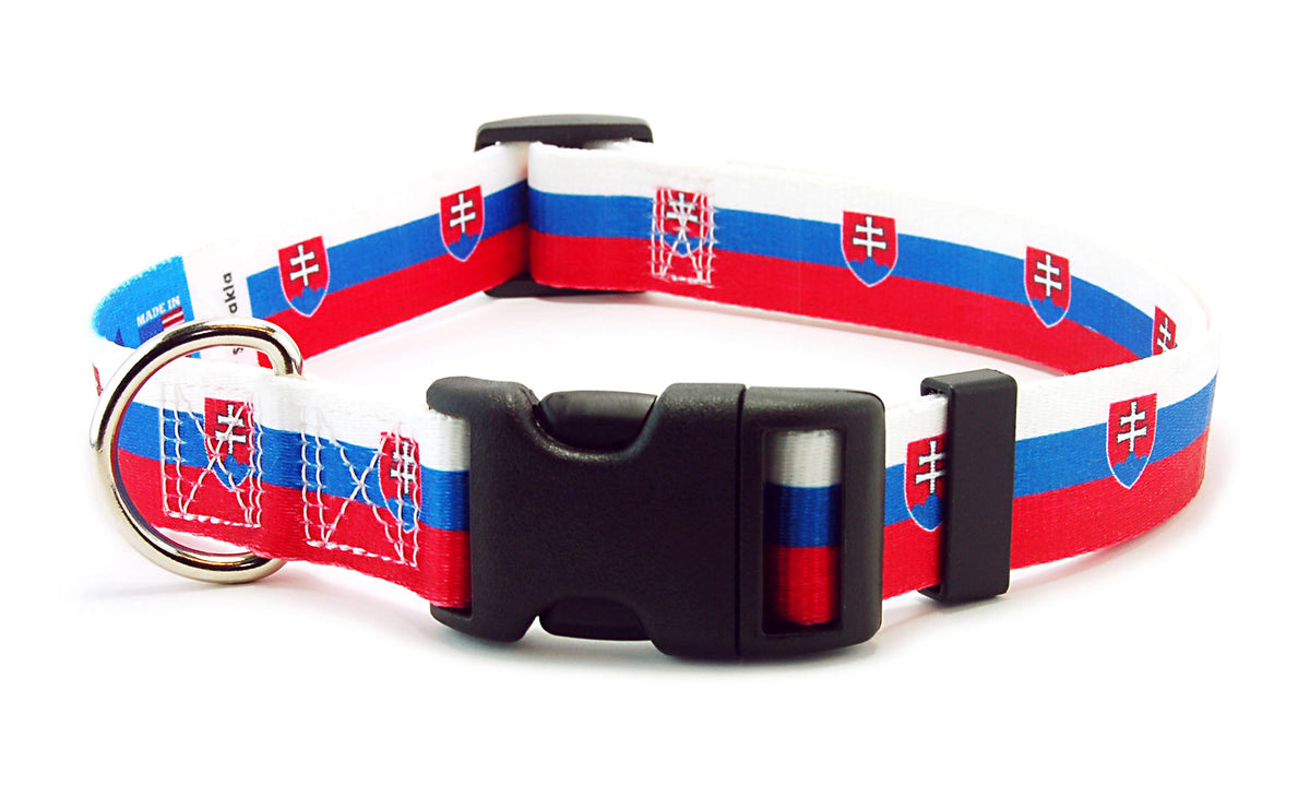 Slovakia Dog Collar | Quick Release or Martingale Style | Made in NJ, USA