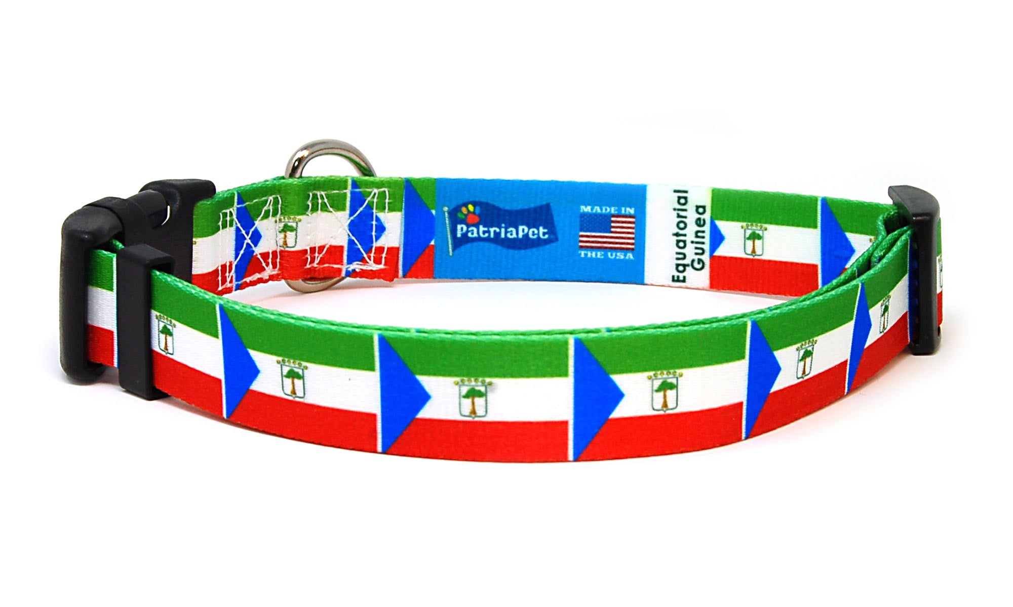 Equatorial Guinea Dog Collar | Quick Release or Martingale Style