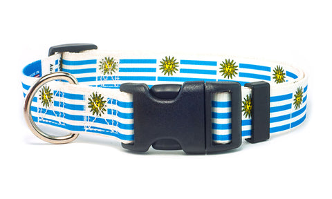 Uruguay Dog Collar | Quick Release or Martingale Style | Made in NJ, USA