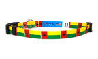 Cat Collar with Guinea-Bissau Flag | Breakaway Safety Buckle