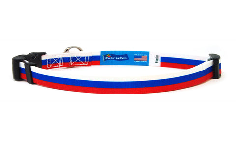 Cat Collar with Russia Flag | Great For National Holidays, Festivals, Parades, Sporting Events, Pride Events
