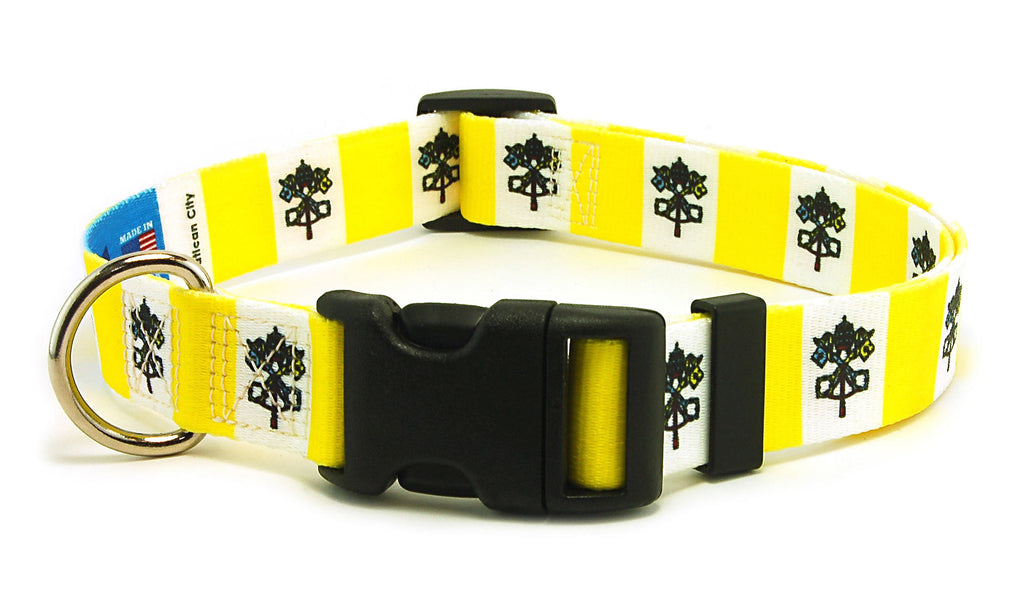 Vatican City Dog Collar | Quick Release or Martingale Style