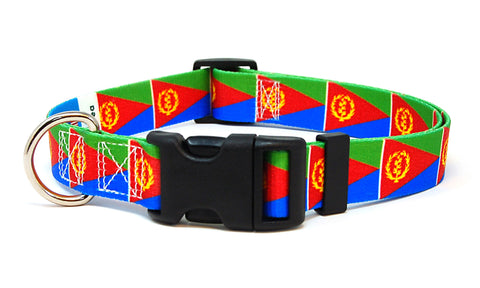 Eritrea Dog Collar | Quick Release or Martingale Style | Made in NJ, USA