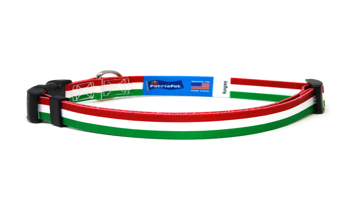 Cat Collar with Hungary Flag | Great For National Holidays, Festivals, Parades, Sporting Events, Pride Events