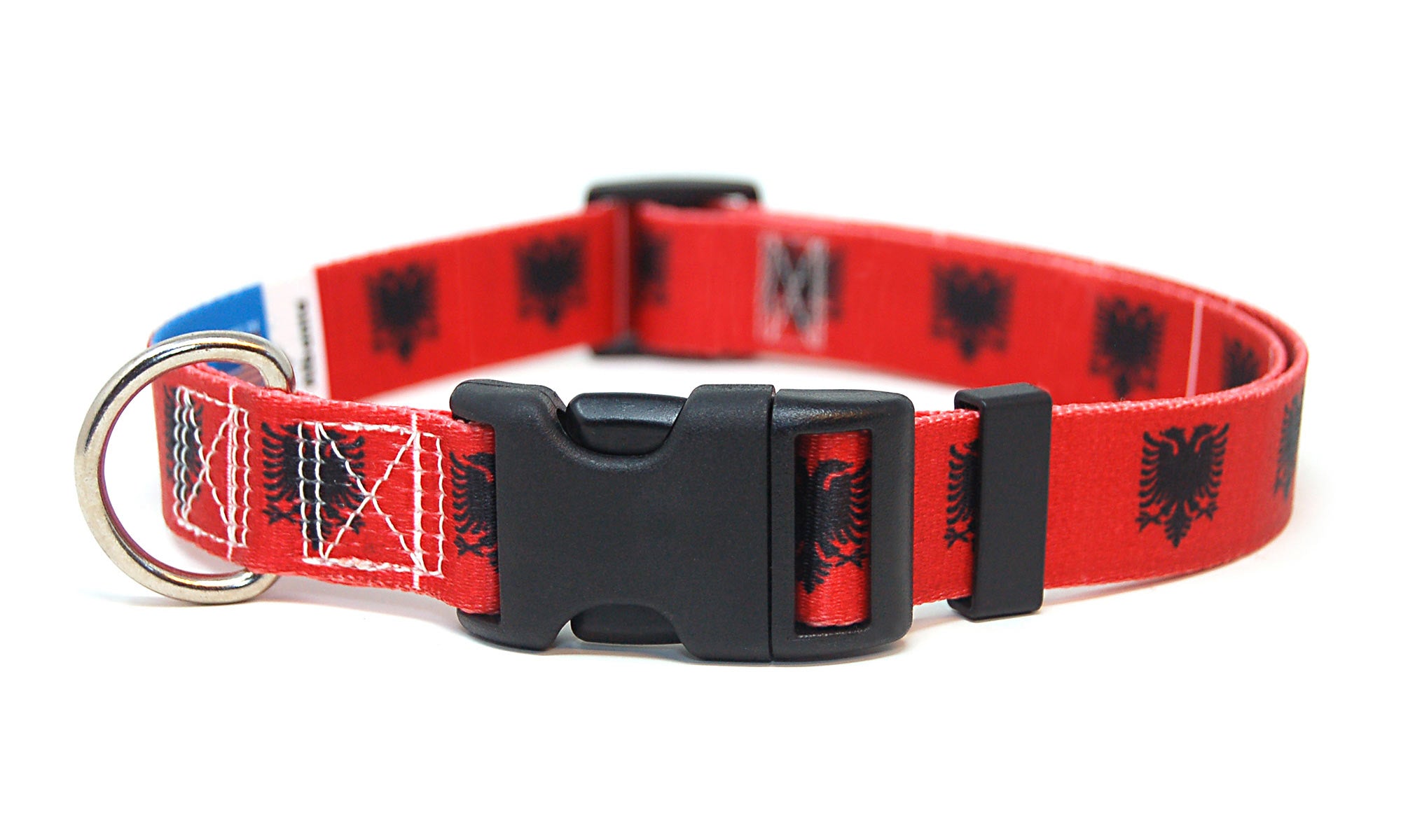 Albania Dog Collar | Buckle or Martingale Style | Albania Dog Collar
