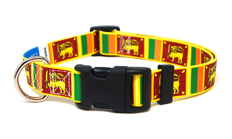 Sri Lanka Dog Collar | Quick Release or Martingale Style | Made in NJ, USA