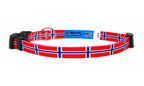 Cat Collar with Norway Flag | Breakaway Safety Buckle