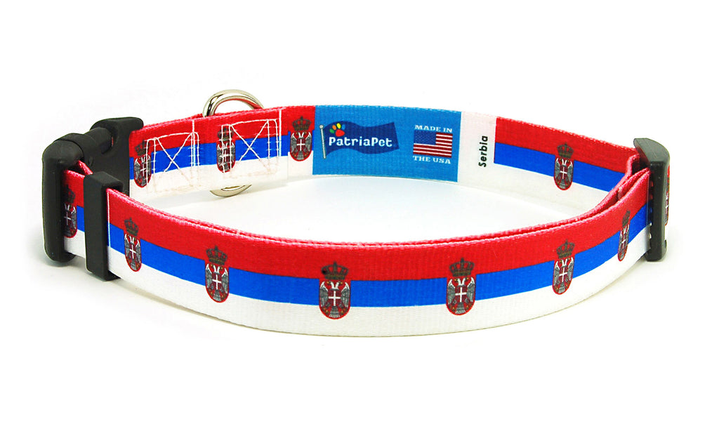 Serbia Dog Collar | Quick Release or Martingale Style