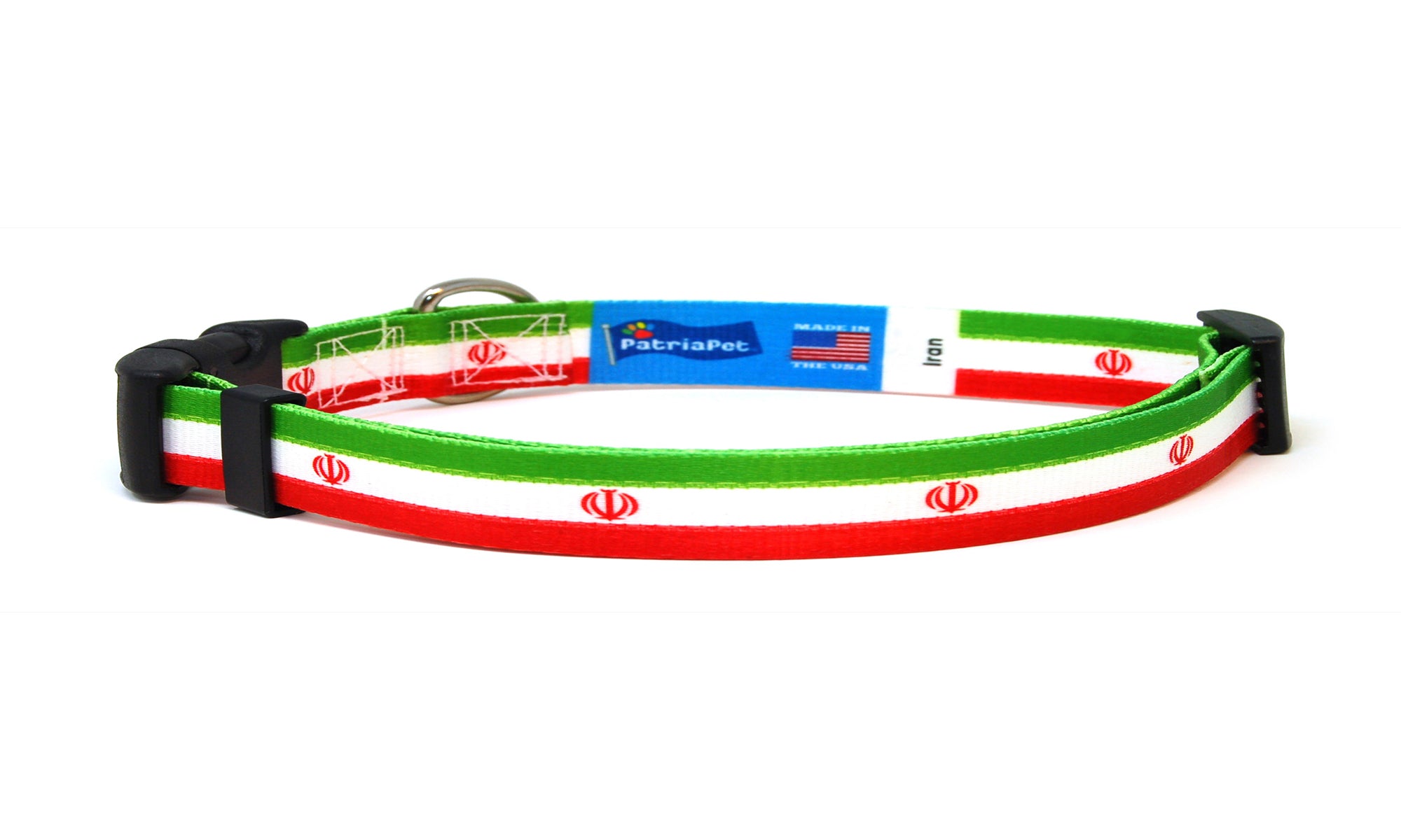 Cat Collar with Iran Flag | Great For National Holidays, Festivals, Parades, Sporting Events, Pride Events