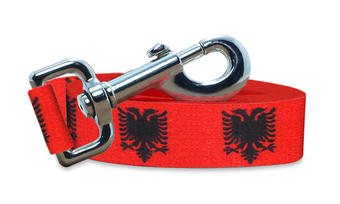 Albania Dog Leash | 4 Foot and 6 Foot Lengths | Made in USA