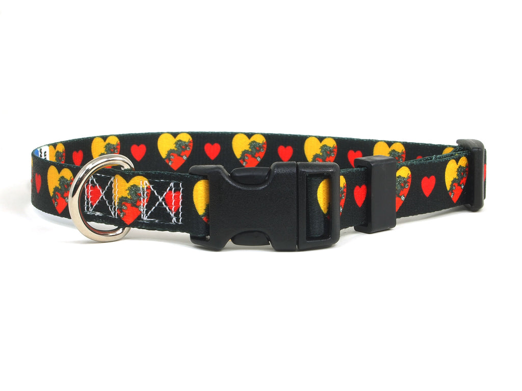 Bhutan Dog Collar with Hearts | I Love Bhutan