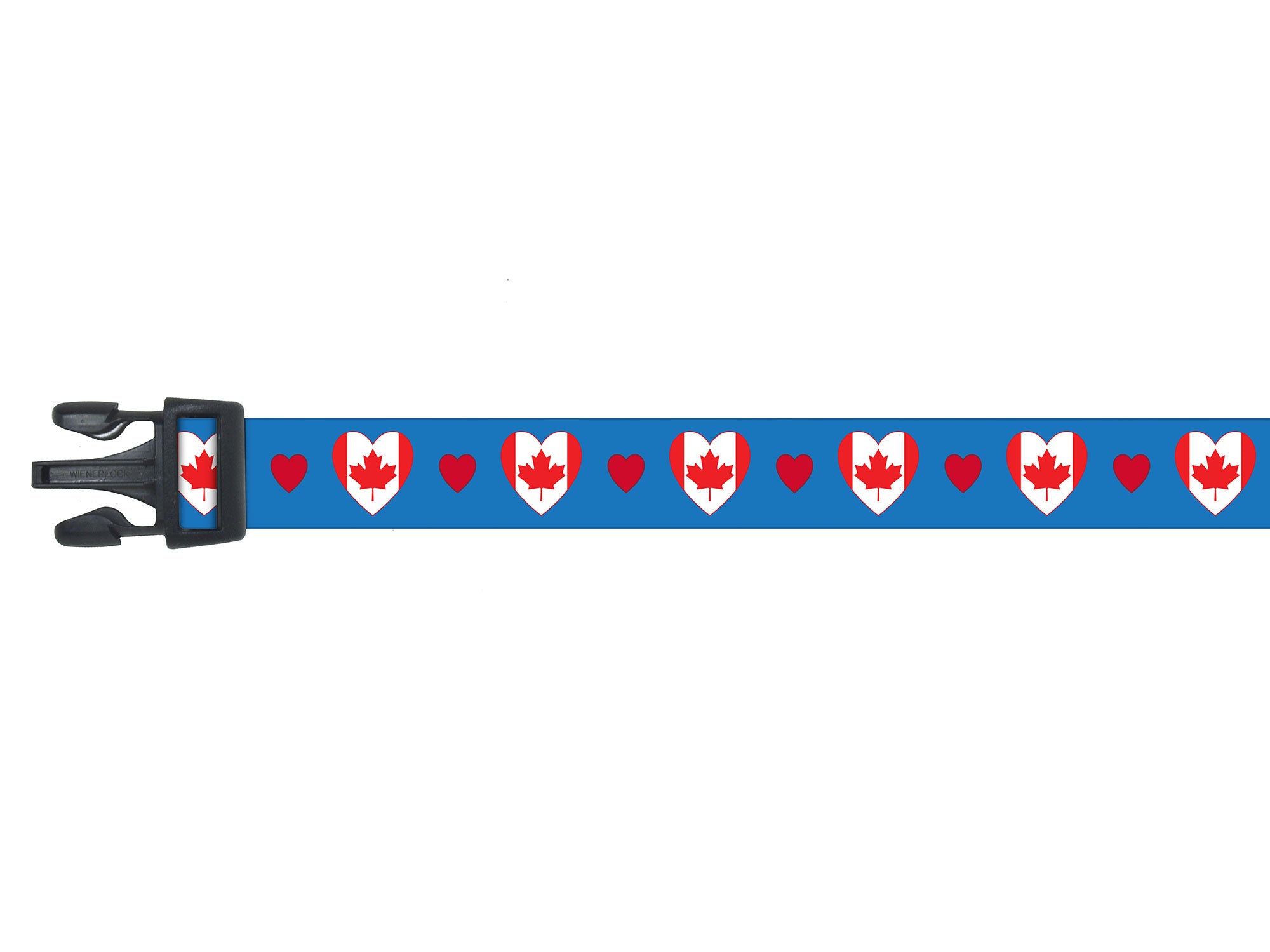 Canada Dog Collar with Hearts | I Love Canada
