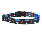 Black Dog Collar with Estonia Hearts Pattern