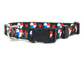 Dog Collar with Panama Hearts Pattern | I Love Panama