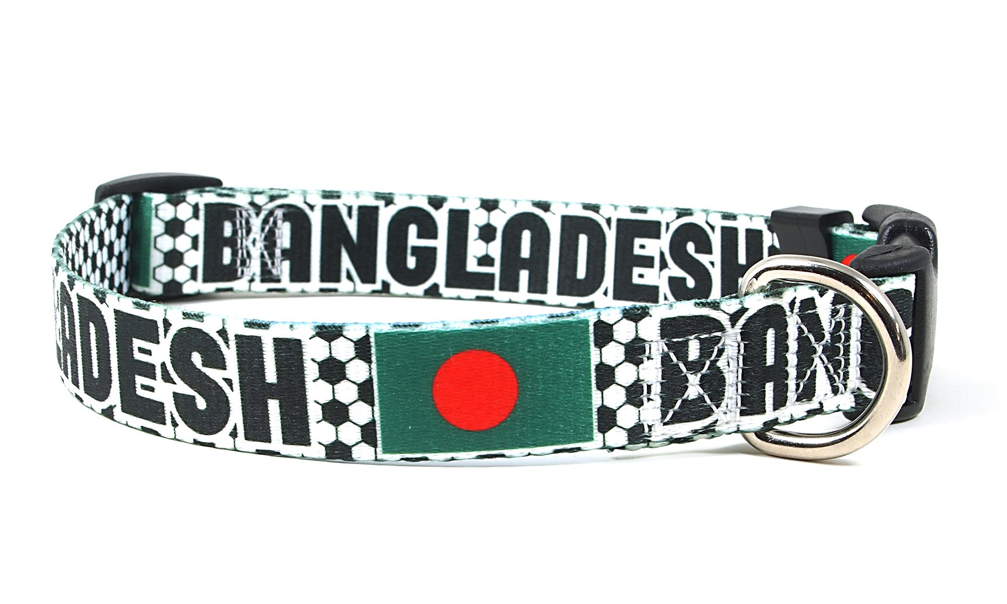 Bangladesh Dog Collar for Soccer Fans  | Quick Release or Martingale Style