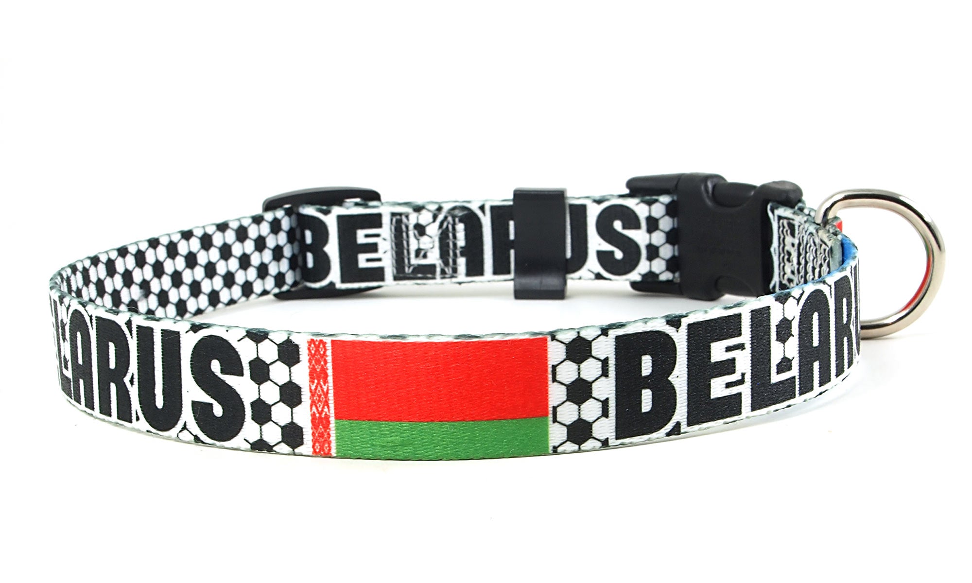 Belarus Dog Collar for Soccer Fans  | Quick Release or Martingale Style