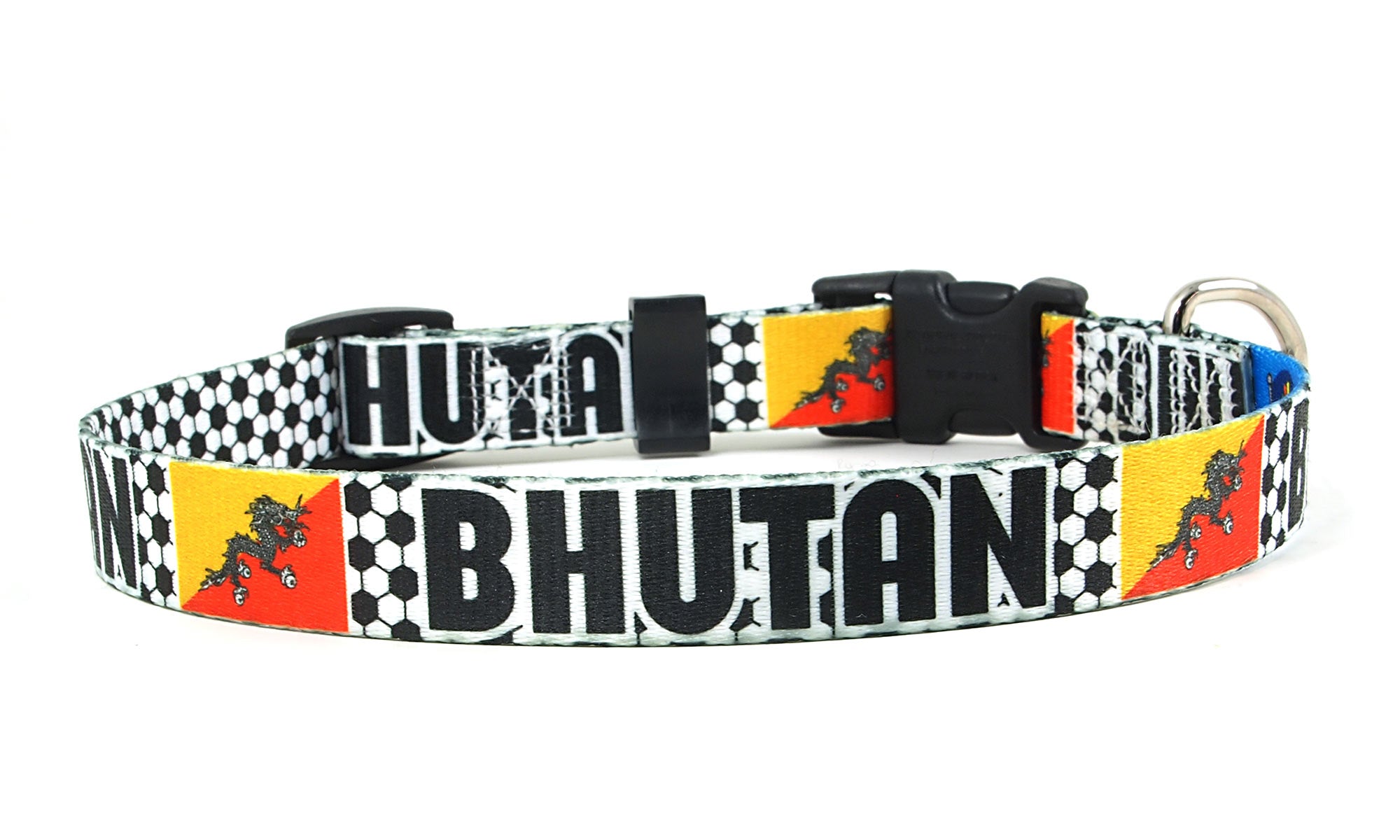 Bhutan Dog Collar for Soccer Fans  | Quick Release or Martingale Style