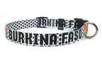 Burkina Faso Dog Collar for Soccer Fans  | Quick Release or Martingale Style