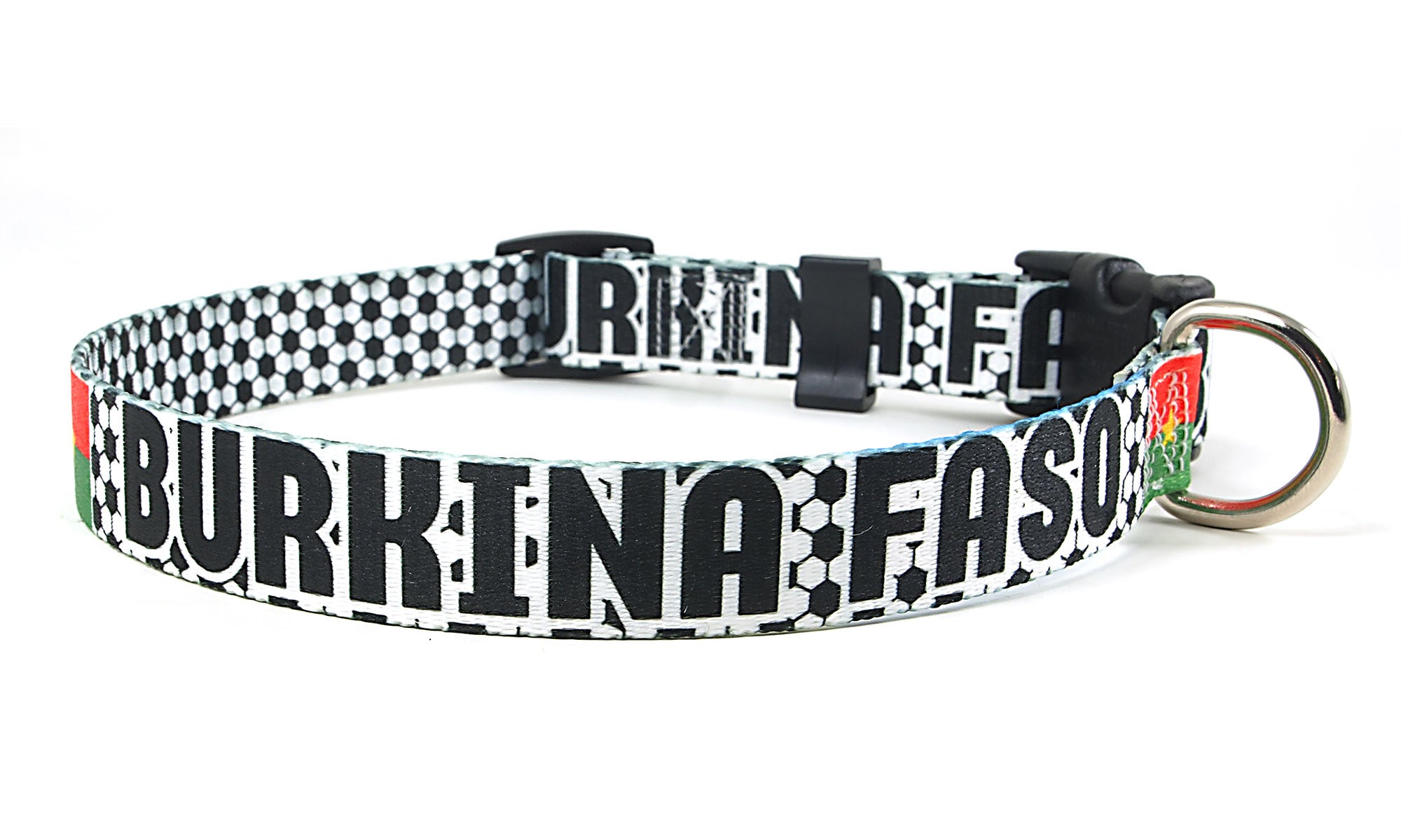Burkina Faso Dog Collar for Soccer Fans  | Quick Release or Martingale Style