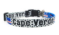 Cape Verde Dog Collar for Soccer Fans  | Quick Release or Martingale Style