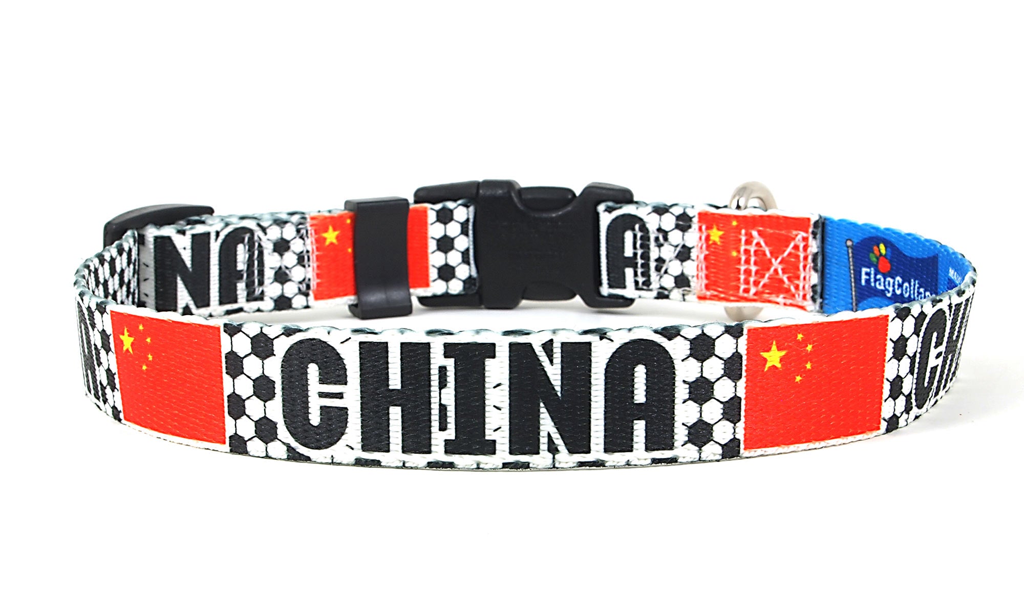 China Dog Collar for Soccer Fans  | Quick Release or Martingale Style