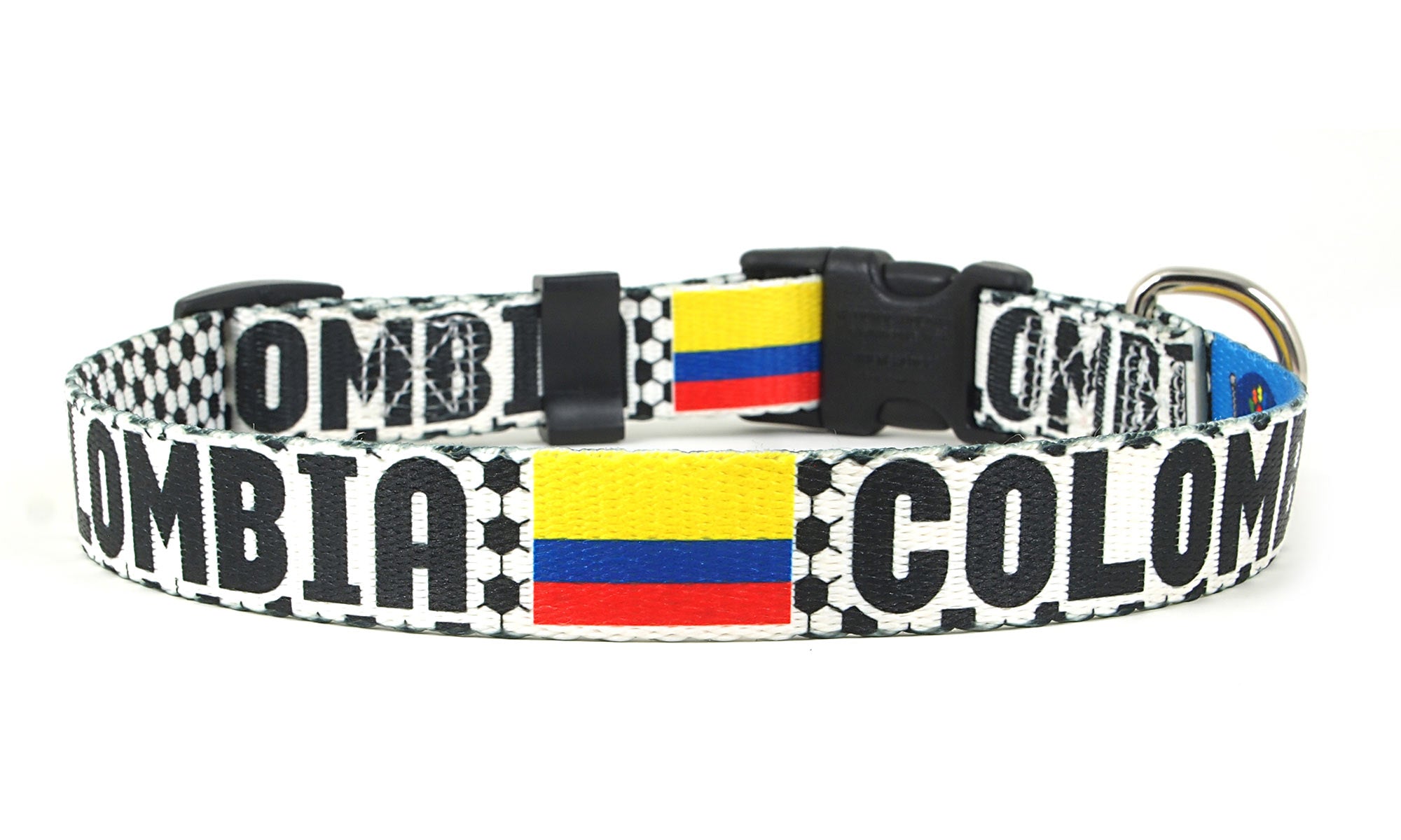 Colombia Dog Collar for Soccer Fans  | Quick Release or Martingale Style